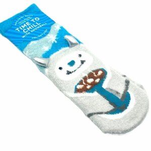 Bath & Body Works TIME TO CHILL W/ SNOWBALL Shea Infused Lounge Socks Non-Skid
